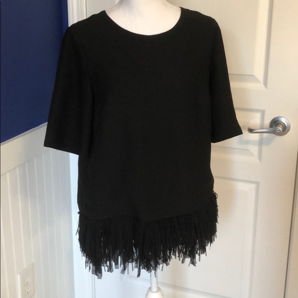 GUC Banana Republic fringe shirt